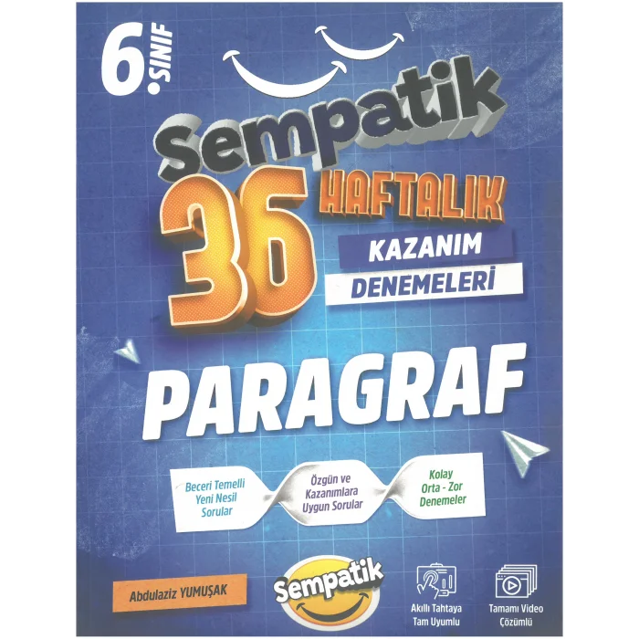 Ünlüler Karması 6. Sınıf Sempatik Serisi Paragraf 36 Haftalık Kazanım Denemeleri