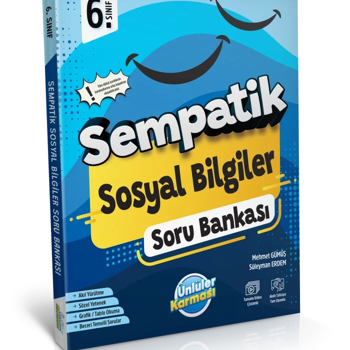 Ünlüler Karması 6. Sınıf Sempatik Sosyal Bilgiler Soru Bankası Yeni