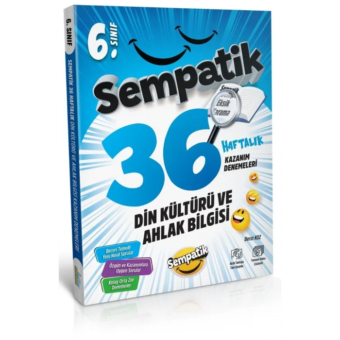 Ünlüler Karması 6.Sınıf Din Kültürü Sempatik 36 Haftalık Kazanım Denemeleri