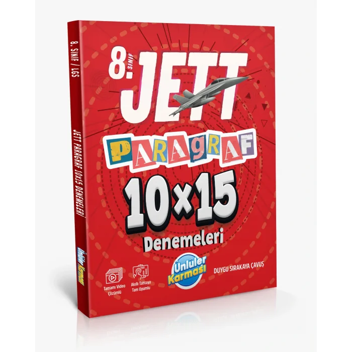 Ünlüler Karması 8. Jett Paragraf 10X15 Deneme Sınavı Yeni