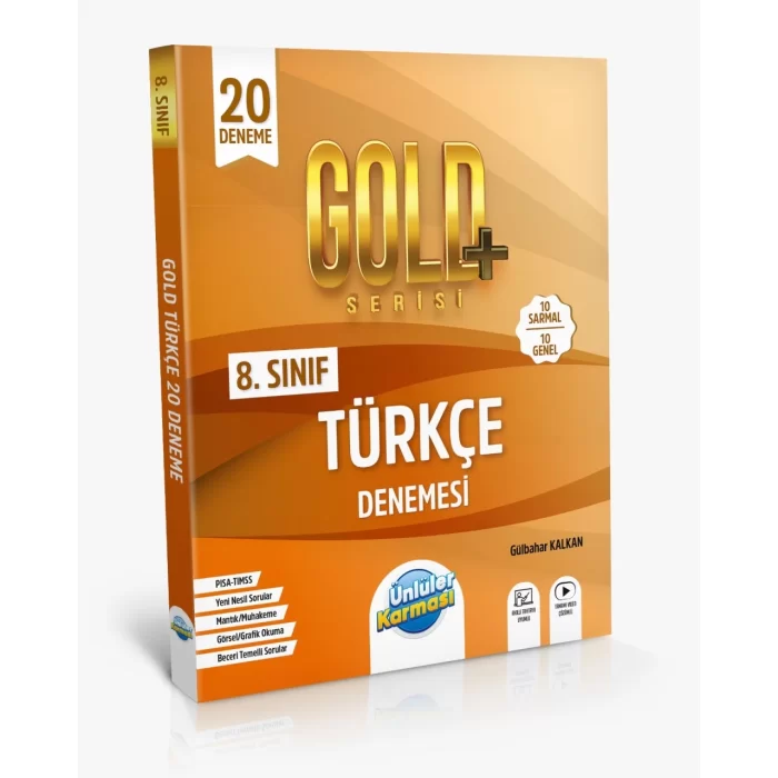 Ünlüler Karması 8. Sınıf Gold Türkçe 20 Deneme(Yeni)