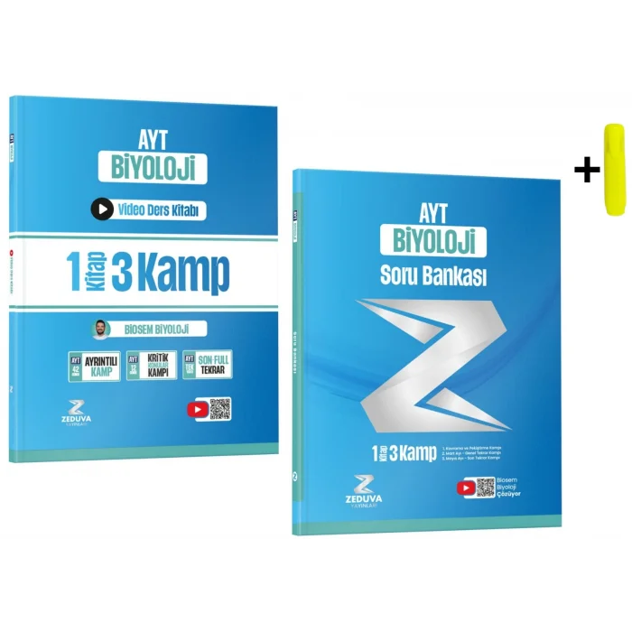 Zeduva Biosem Ayt Biyoloji 1 Kitap 3 Kamp Video Ders Kitabı Ve Soru Bankası