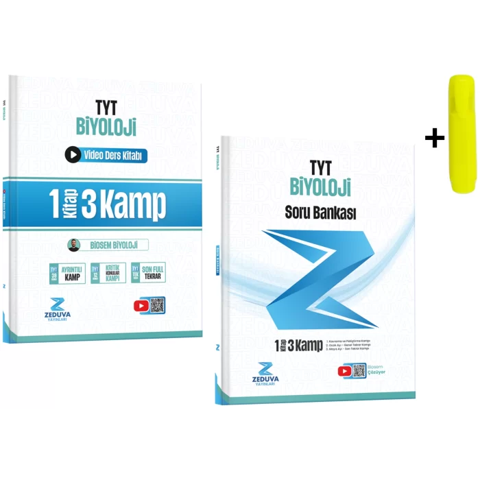 Zeduva Biosem Tyt Biyoloji 1 Kitap 3 Kamp Video Ders Ve Soru Kitabı