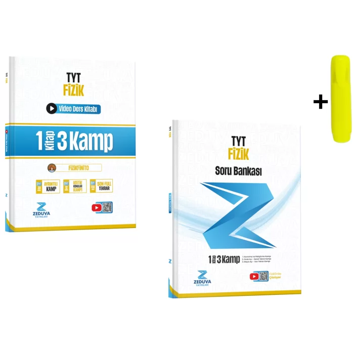 Zeduva Fizikfinito TYT Fizik 1 Kitap 3 Kamp Soru Bankası Ve Video Ders