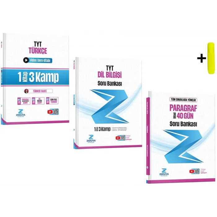 Zeduva Türkçe Saati TYT Türkçe 1 Kitap 3 Kamp Video Dil Ve Anlam Bilgisi