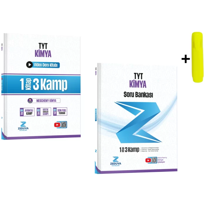 Zeduva Yayınları Meschemy Kimya Tyt Kimya 1 Kitap 3 Kamp Video Ve Soru Bankası Seti