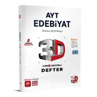 3D Yayınları Ayt Edebiyat Video Destekli Defter Yeni