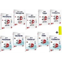 3D Yayınları AYT Eşit Ağıtlık Matematik Geometri Edebiyat Tarih Coğrafya Defter Soru Seti 10 Kitap