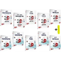 3D Yayınları AYT Sayısal Matematik Geometri Fizik Kimya Biyoloji Defter Soru Seti 10 Kitap