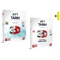 3D Yayınları Ayt Video Destekli Tarih Defter ve Soru Bankası Seti