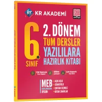 6. Sınıf 2. Dönem Tüm Dersler Yazılılara Hazırlık Kitabı KR Akademi Yayınları