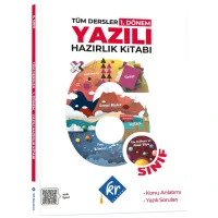 6. Sınıf Tüm Dersler 1. Dönem Yazılı Hazırlık Kitabı KR Akademi Yayınları