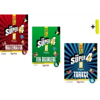 Nitelik 4.Sınıf Yeni Nesil Süper Matematik Fen Ve Türkçe (B) Soru Kitabı Yeni