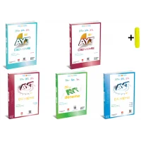 ÜçDörtBeş Yayınları AYT Matematik Fen Fizik Kimya Biyoloji 5 Kitap Deneme Seti Yeni