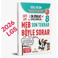 Sinan Kuzucu Yayınları 2026 Lgs Son Tekrar Sözel Soru Bankası
