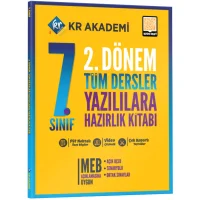 7. Sınıf 2. Dönem Tüm Dersler Yazılılara Hazırlık Kitabı KR Akademi Yayınları
