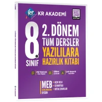 8. Sınıf 2. Dönem Tüm Dersler Yazılılara Hazırlık Kitabı KR Akademi Yayınları