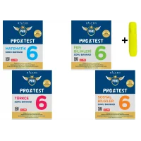 Bilfen Yayıncılık 6.Sınıf Pro&Test Matematik Fen Türkçe Sosyal Soru Bankası Yeni