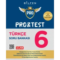Bilfen Yayıncılık 6.Sınıf Pro&Test Türkçe Soru Bankası Yeni Ürün