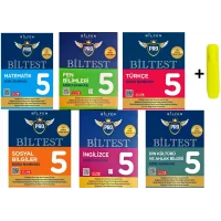 Bilfen Yayınları 5. Sınıf Biltest Matematik Fen Türkçe Sosyal İngilizce Din Seti