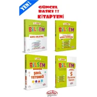 Editör 3. Sınıf Bilsem Hazırlık Kitapları 4 Lü Set Konu Soru Deneme Şekil