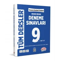 Editör 9. Sınıf Tüm Dersler Branş Branş Tamamı Çözümlü Deneme Sınavları Yeni