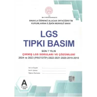 Editör Yayınevi Son 7 Yıl Lgs Tıpkı Basım Çıkmış Sorular ve Çözümleri