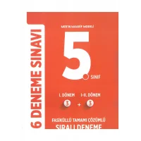 Editör Yayınları 5. Sınıf 6 Deneme Sınavı Tamamı Çözümlü Yeni