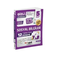 Gizli Yayınları 5. Sınıf Sosyal Bilgiler 12li Deneme-Meb Gibi Sordu