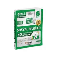 Gizli Yayınları 6. Sınıf Sosyal Bilgiler 12li Deneme-Meb Gibi Sordu