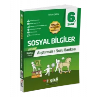 Gizli Yayınları 6. Sınıf Sosyal Bilgiler Alıştırmalı Soru Bankası Yeni