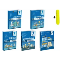 Gizli Yayınları 7. Sınıf Matematik Fen Türkçe Sosyal Paragraf Alıştırmalı Soru Bankası Seti