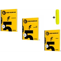 Hız Yayınları 5.Sınıf Matematik Fen Türkçe Soru Bankası Seti