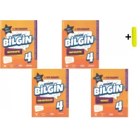 Kırmızı Beyaz Efsane Bilgin Matematik Fen Ve Türkçe 4.Sınıf (4 KİTAP)