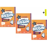 Kırmızı Beyaz Efsane Bilgin Matematik Ve Türkçe 4.Sınıf (3 KİTAP)