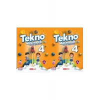 Kırmızı Beyaz Yayınları 4. Sınıf Tekno Matematik 4 (1 .Dönem) ve 2.Dönem Kitap Seti (2 Kitap)