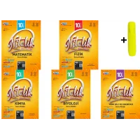 Nitelik 10. Sınıf Matematik Fizik Kimya Biyoloji Edebiyat Soru Kitabı Yeni