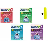 Nitelik 5.Sınıf Görev Matematik Fen Türkçe Sosyal 36 Haftalık Çalışma Föyleri