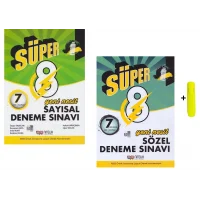 Nitelik Yayınları 8. Sınıf Süper Yeni Nesil Sayısal & Sözel 7 Deneme Sınavı Set
