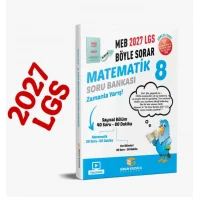 Sinan Kuzucu Yayınları 2027 8. Sınıf LGS Matematik Soru Bankası Eğitim Kitabı