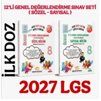 Sinan Kuzucu Yayınları 2027 8. Sınıf Ilk Doz 12li Sayısal Sözel Genel Değerlendirme Sınavları