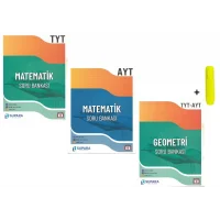 Supara Yayınları TYT AYT Matematik Geometri Soru Bankası Seti Yeni 3 Kitap