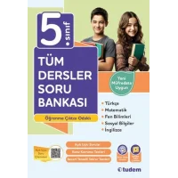 Tudem Yayınları 5 Sınıf Tüm Dersler Soru Bankası Maarif Modeli Müfredat
