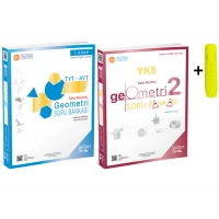ÜçDörtBeş Yayınları TYT AYT Geometri 1 ve 2. Kitap Soru Bankası Seti Yeni