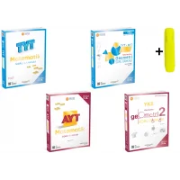 ÜçDörtBeş Yayınları TYT AYT Matematik Geometri Soru Bankası Seti 4 Kitap Yeni