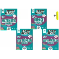 Ünlüler Karması 5. Sınıf Jett Matematik Fen Türkçe Sosyal16 Deneme Seti