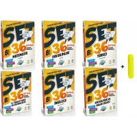 Ünlüler Karması 8.Sınıf Tüm Dersler 36 Haftalık Kazanım Denemeleri Seti 6 Kitap