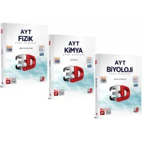 3D Yayınları AYT Fen Bilimleri Soru Bankası Seti Fizik Kimya Biyoloji