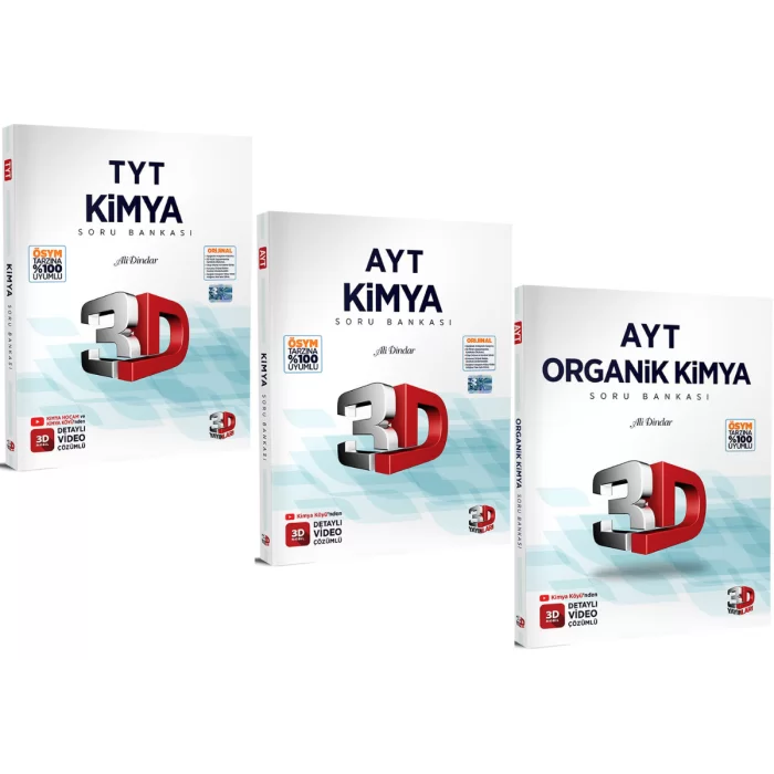 3D Yayınları TYT AYT Kimya Soru Bankası Seti