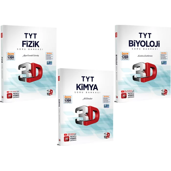 3D Yayınları TYT Fen Bilimleri Soru Bankası Seti